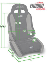 Load image into Gallery viewer, PRP EnduroCrawl Reclining Suspension Seat - Black/Green Vinyl - Passenger