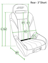 Load image into Gallery viewer, PRP GT/S.E. Rear Suspension Seat- Black/Grey