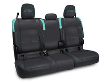 Load image into Gallery viewer, PRP Jeep Wrangler JT Rear Bench Covers - with no Armrest - Black/Teal