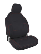 Load image into Gallery viewer, PRP 2021+ Ford Bronco 4 Door Front Seat Covers (Pair) - Black w/ Red Stitching