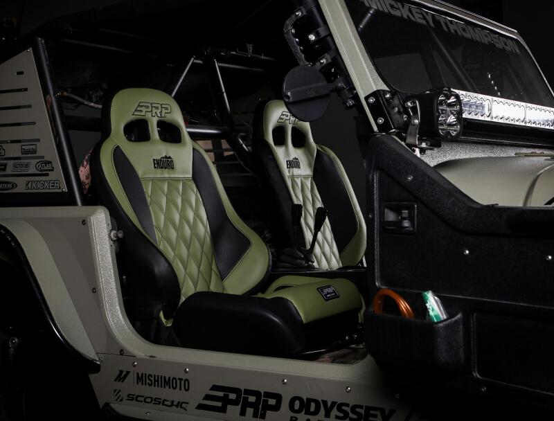 PRP EnduroCrawl Reclining Suspension Seat - Black/Green Tweed - Passenger