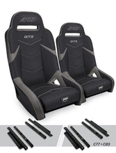 Load image into Gallery viewer, PRP Polaris General GT3 Suspension Seats Kit (Pair) - Black &amp; Gray