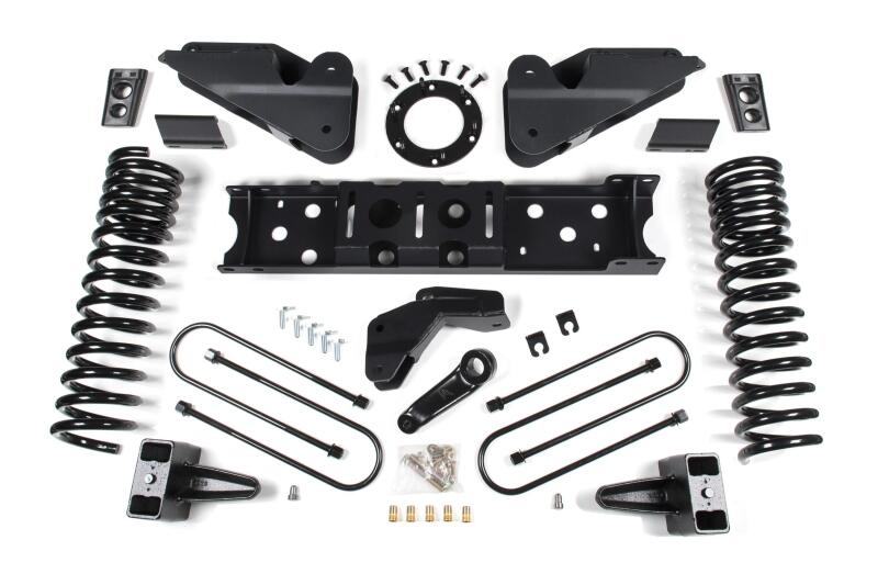 Zone Offroad 2019 Ram 3500 4.5in Radius Arm Brkt 2in Rr Block w/ Overload 6-Bolt T-Case Nitro Shocks