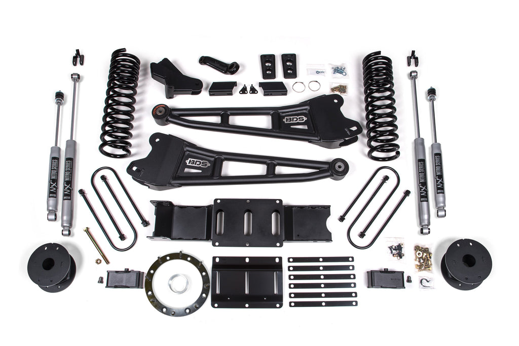 4 Inch Lift Kit w/ Radius Arm Ram 3500 w/ Rear Air Ride (19-24) 4WD Gas