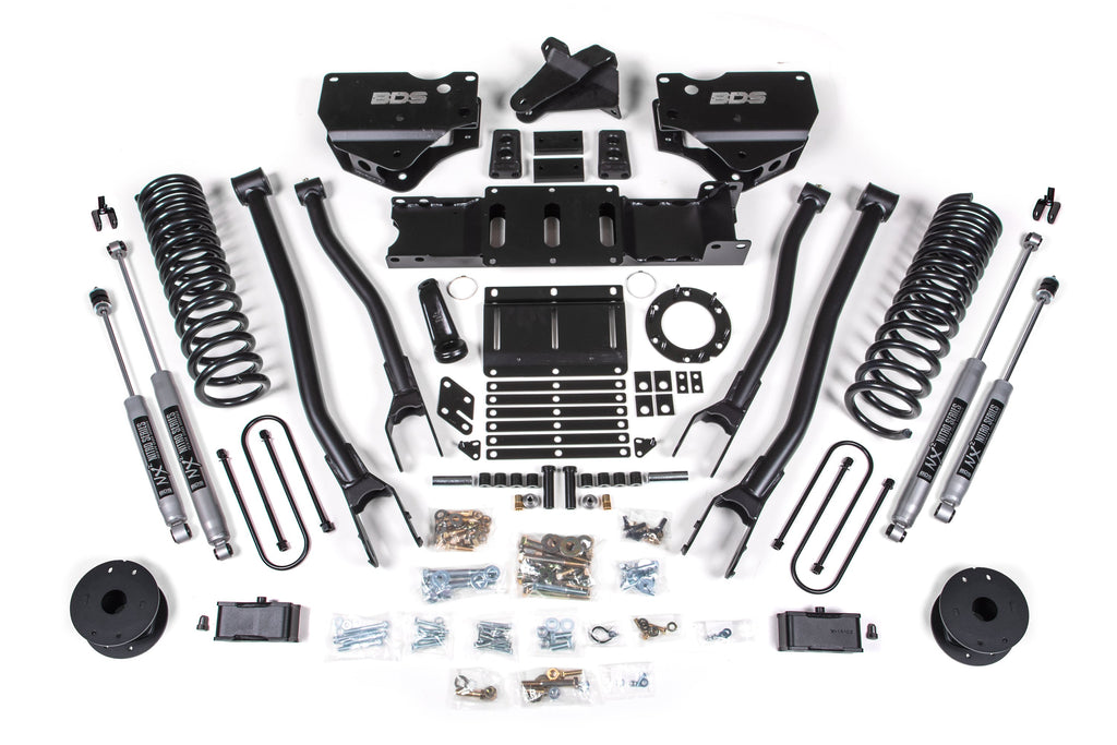 4 Inch Lift Kit w/ 4-Link Ram 3500 w/ Rear Air Ride (19-24) 4WD Gas