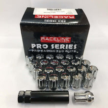 Load image into Gallery viewer, Raceline 9/16in Spline Chrome Lug Nuts (24 pack)