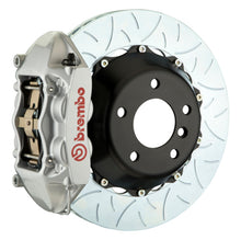 Load image into Gallery viewer, Brembo 09-15 7-Series Rear GT BBK 4 Piston Cast 380x28 2pc Rotor Slotted Type3-Silver