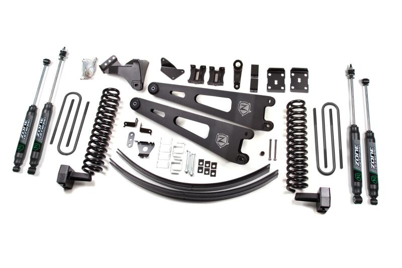 Zone Offroad 11-14 Ford SuperDuty 6in Gas w/o Overload