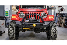 Load image into Gallery viewer, Pyro Mid-Width Front Bumper with Flat Top Stinger | Jeep Wrangler CJ/YJ/TJ
