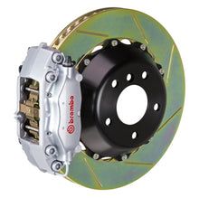Load image into Gallery viewer, Brembo 08-13 135i Rear GT BBK 4 Piston Cast 345x28 2pc Rotor Slotted Type-1-Silver
