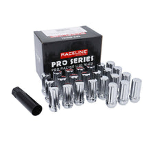 Load image into Gallery viewer, Raceline 14x1.5mm XL Spline Chrome Lug Nuts (32 Pack)