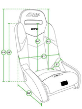 Load image into Gallery viewer, PRP Polaris RZR 570 GT3 Suspension Seats Kit (Pair) - Black