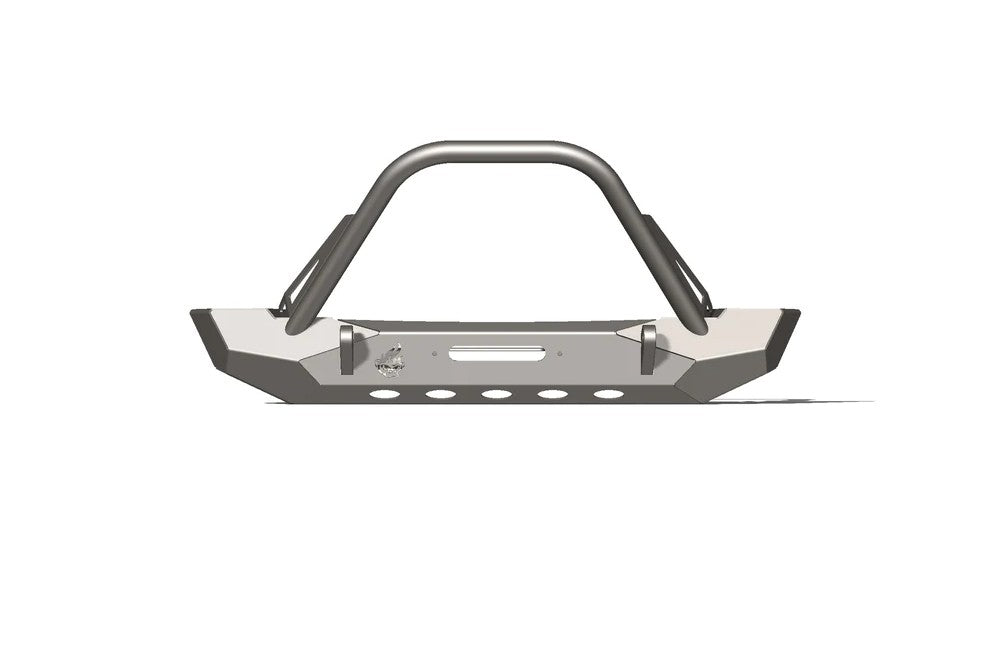 Pyro Mid-Width Front Bumper with Flat Top Stinger | Jeep Wrangler CJ/YJ/TJ