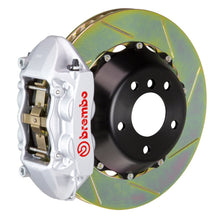 Load image into Gallery viewer, Brembo 96-05 550/575 (Excl. GTC) Rear GT BBK 4 Piston Cast 380x28 2pc Rotor Slotted Type-1-Silver