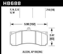 Load image into Gallery viewer, Hawk Alcon / AP Racing / Baer HPS Brake Pads