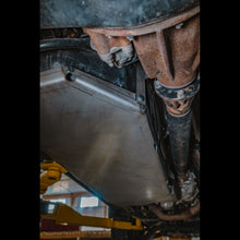 Load image into Gallery viewer, Additional bottom view of fuel tank skid plate on a 4Runner (5th Gen)