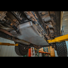 Load image into Gallery viewer, View of the weld quality of a C4 Fabrication 5th Gen 4Runner fuel tank skid plate