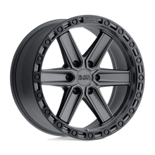 Load image into Gallery viewer, BRHDS 17X9 6X5.5 GUN-BLK-BLKLP 12MM