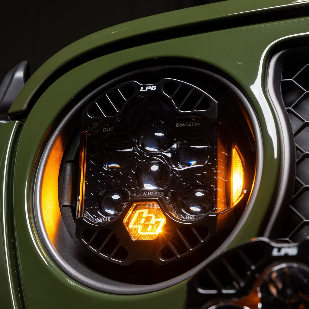Baja Designs DOT LP6 LED Headlight Kit - Jeep 2018-2025 Wrangler JL; 2020-2025 Gladiator JT