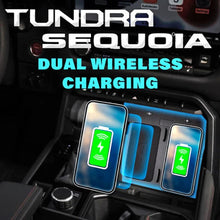 Load image into Gallery viewer, NSV Dual Wireless 10 Watt Qi Phone Charger | '22+ Tundra &amp; '23+ Sequoia