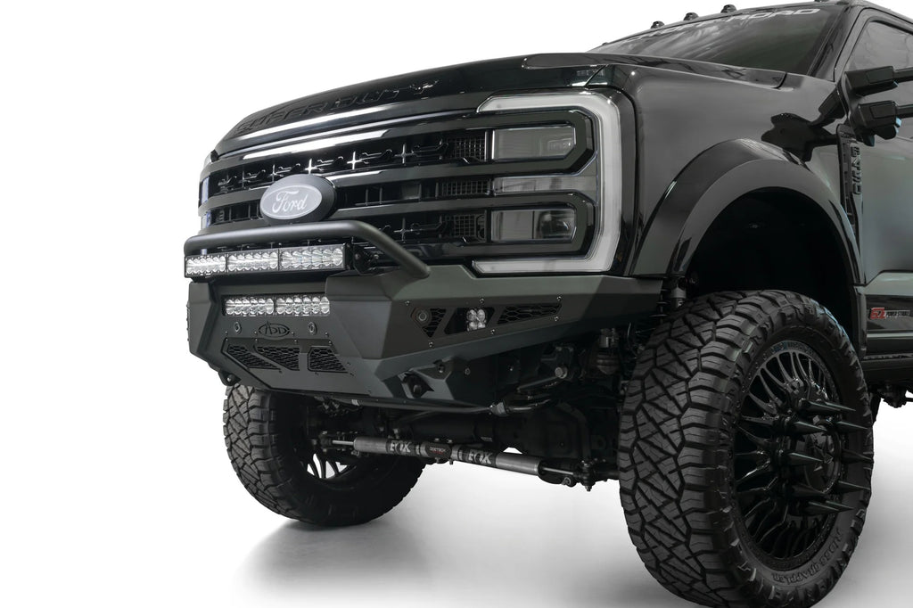 Addictive Desert Designs 2023+ Ford Super Duty HoneyBadger Front Bumper w/ Top Hoop