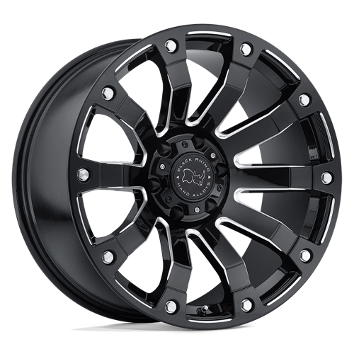 BRSLK 17X9 5X5.0 G-BLK-MILL -12MM