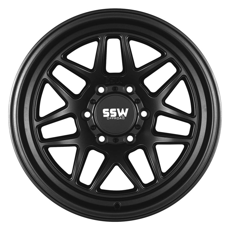 SIERRA / MATTE BLACK / 17X9.0 -25