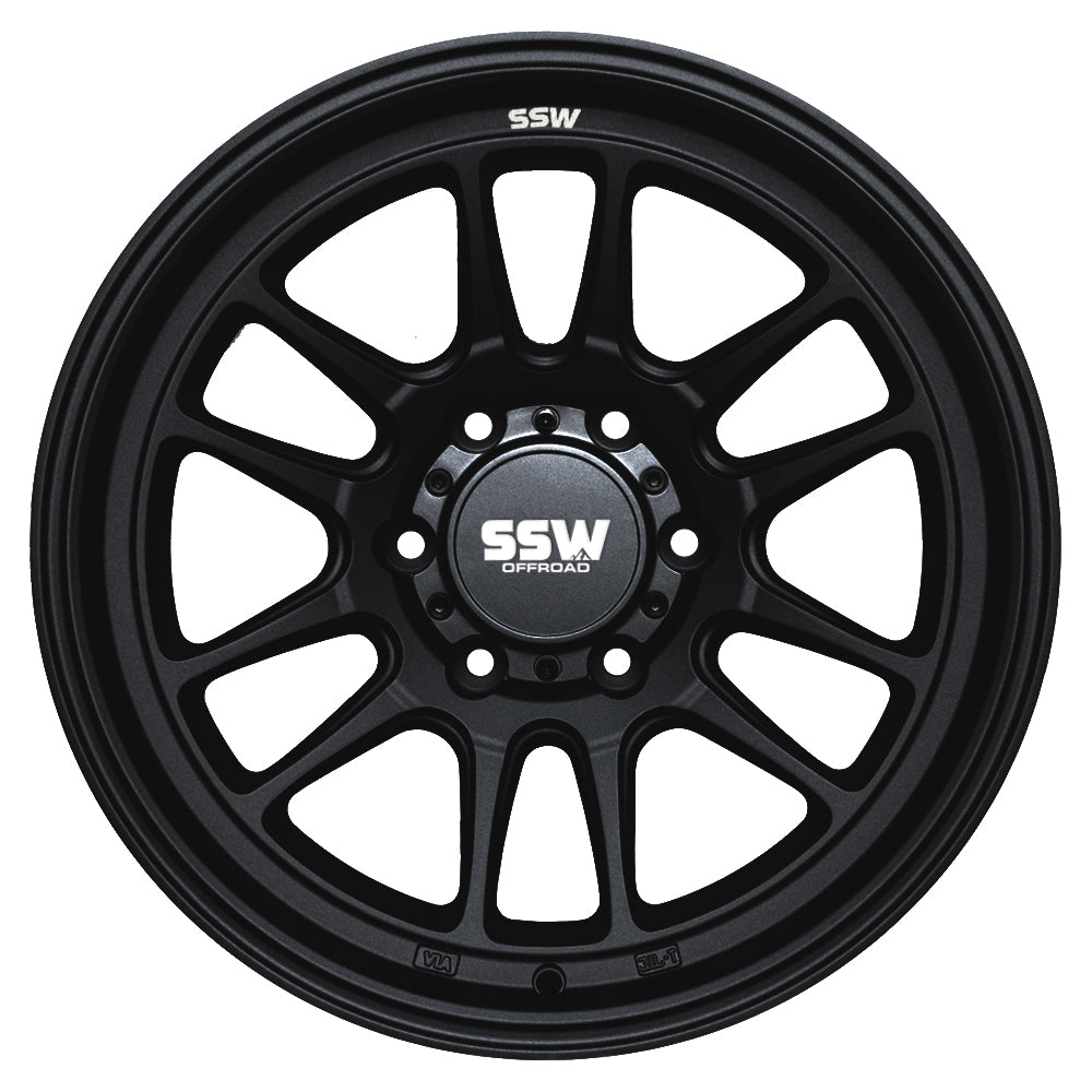 RAPTOR / MATTE BLACK / 17X9.0 -12