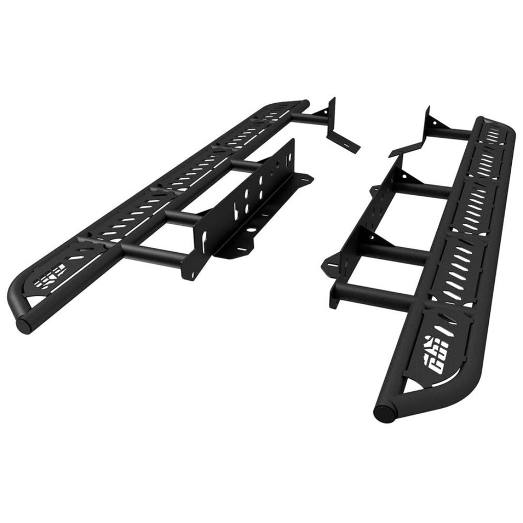 CBI Toyota Tacoma 4th Gen Overland Bolt-On Rock Sliders l Long Bed l 2024