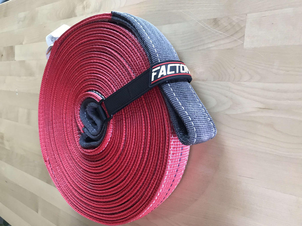 30 Foot Tow Strap Standard Duty 30 Foot x 2 Inch Red Factor 55 - 74