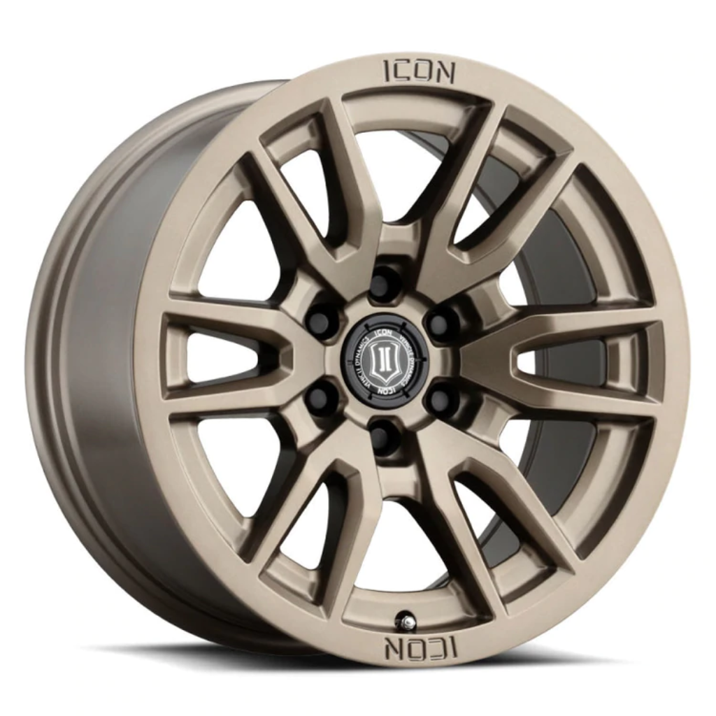 Icon Alloys Vector 6 Bronze 17 X 8.5 6 X 5.5 Bolt Pattern 25 MM Offset 5.75 Inch Backspace - 2417858357BR