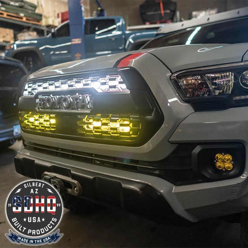 SDHQ Built '16-19 TOYOTA TACOMA BTG DUAL 10" LIGHT BAR MOUNT - SDHQ-55-1220-G3 - Cali Raised Offroad