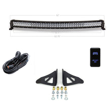 Load image into Gallery viewer, 2003-2022 Toyota 4Runner 52&quot; Curved LED Light Bar Roof Brackets Combo Kit