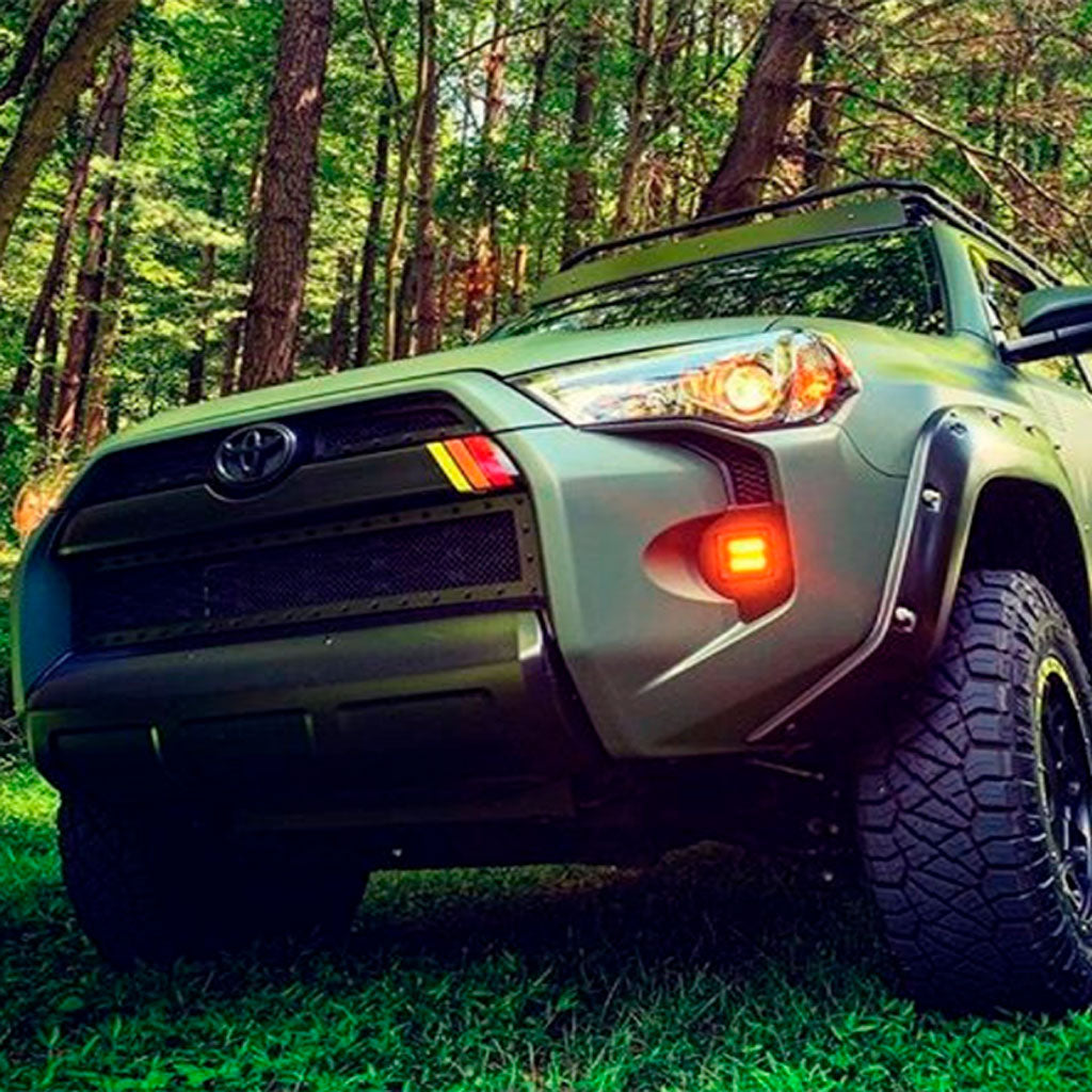 LED Fog Light Pod Replacements Brackets Kit Fits 2014-2023 Toyota 4Runner - 3X2 18W LED PODS LED Fog Light Pod Replacements Brackets Kit Fits 2014-2023 Toyota 4Runner - 3X2 18W LED PODS