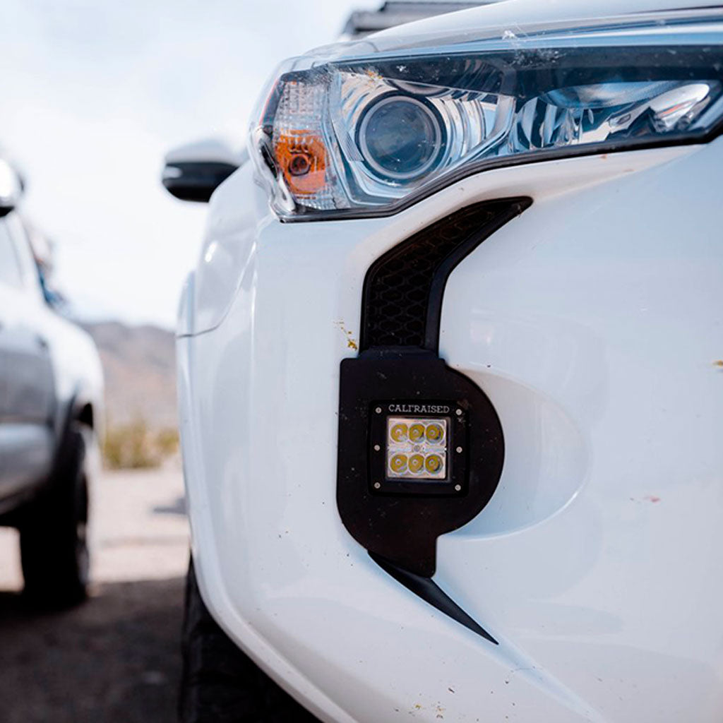 2014-2022 TOYOTA 4RUNNER LED FOG LIGHT POD REPLACEMENTS BRACKETS/COMBO - Cali Raised Offroad