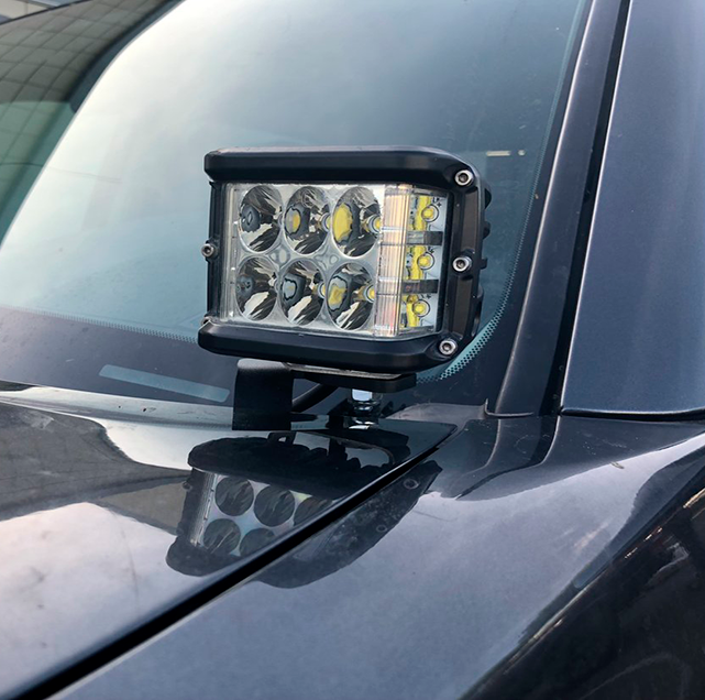 2016-Present Toyota Tacoma Low Profile Ditch Light Mounting Brackets - Cali Raised Offroad