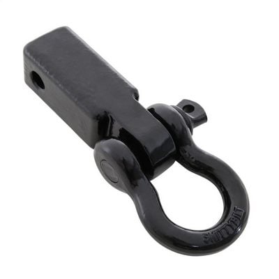 Receiver Hitch D-Ring 3/4 Inch 4.75 Ton Rating Fits 2 Inch Receiver Black Smittybilt - 29312B