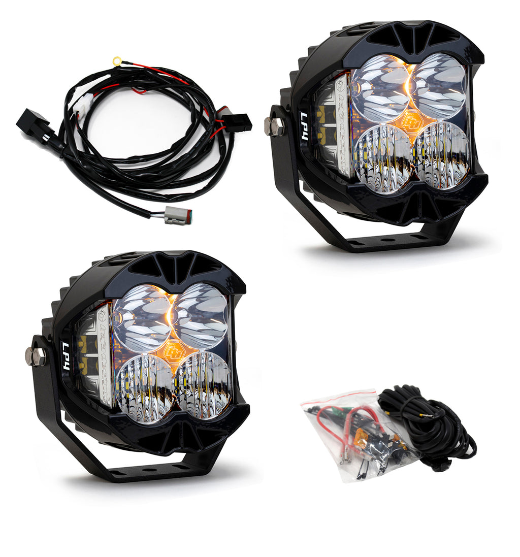 LP4 PRO SERIES White LED DRIVING COMBO LIGHT - PAIR - 297803 - Cali Raised Offroad