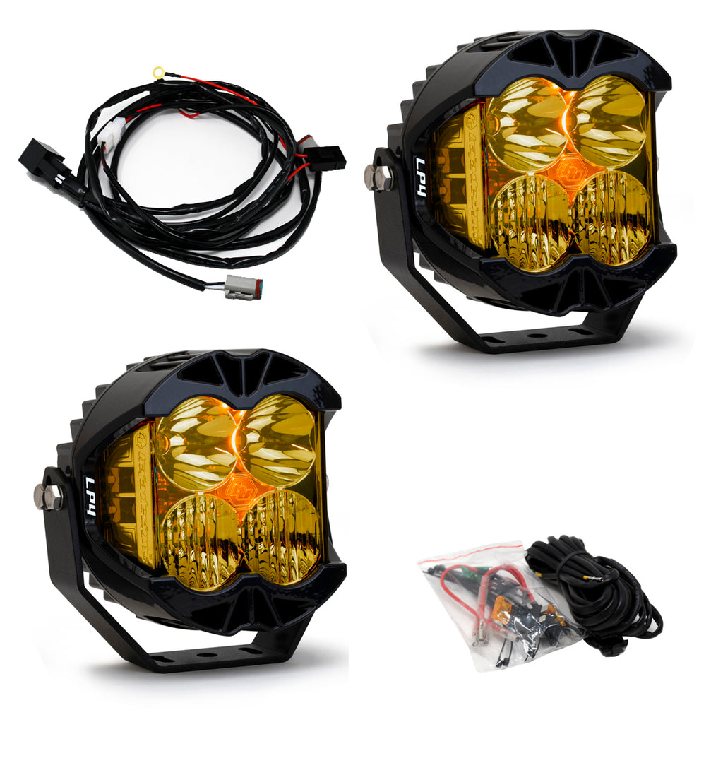 LP4 PRO SERIES AMBER LED DRIVING COMBO LIGHT - PAIR - 297813 - Cali Raised Offroad