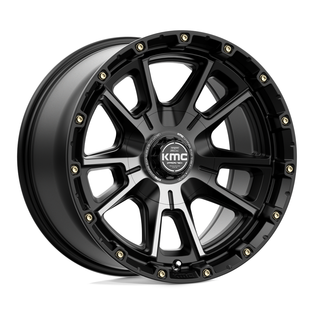 KMC Wheels, 17x9 6X135/6X139.7 - Satin Black w/ Gray Tint - KM10079067412N