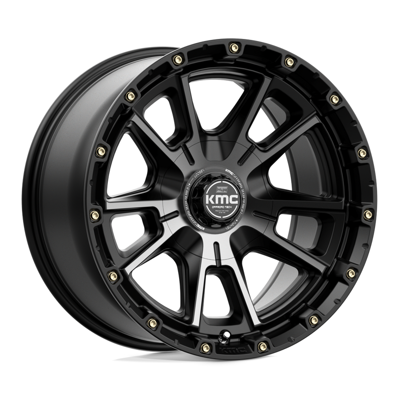KMC Wheels, 17x9 6X135/6X139.7 - Satin Black w/ Gray Tint - KM10079067412N