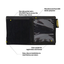 Load image into Gallery viewer, Sunvisor Organizer G.E.A.R. Universal Fit Each Black/Tan Smittybilt - 56644