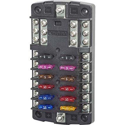 Blue Sea 12 Circuit Fuse Block - Cali Raised Offroad