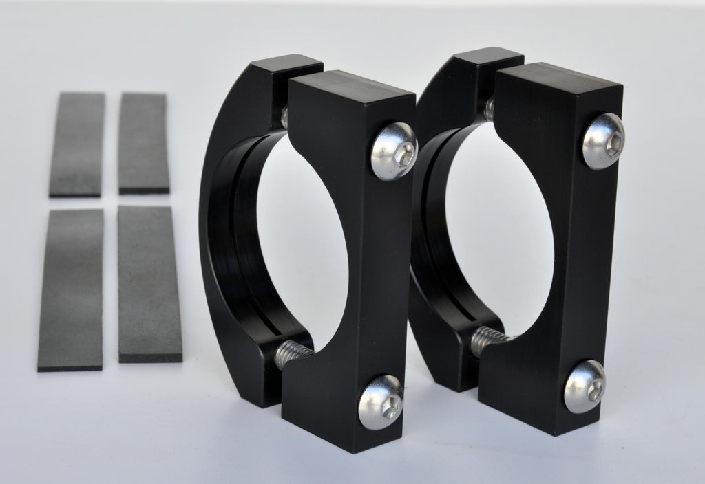 Roll Bar Clamps Large 2.25-2.5 Inch Diameter Black Pair Power Tank - ABC-2465 - Cali Raised Offroad