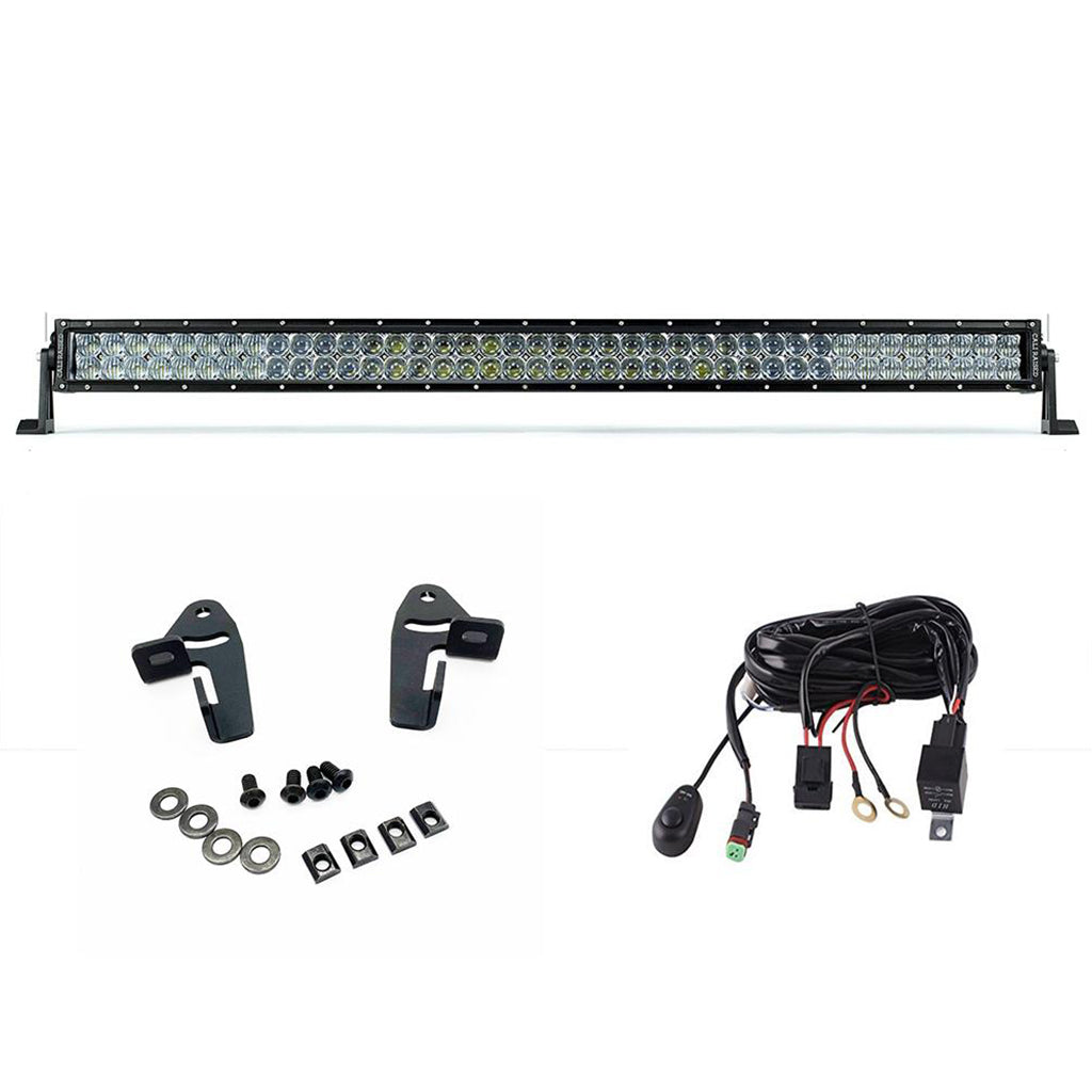 42" Dual Row Combo Beam light bar W/Premium Roof Rack Mounts and Wire Harness