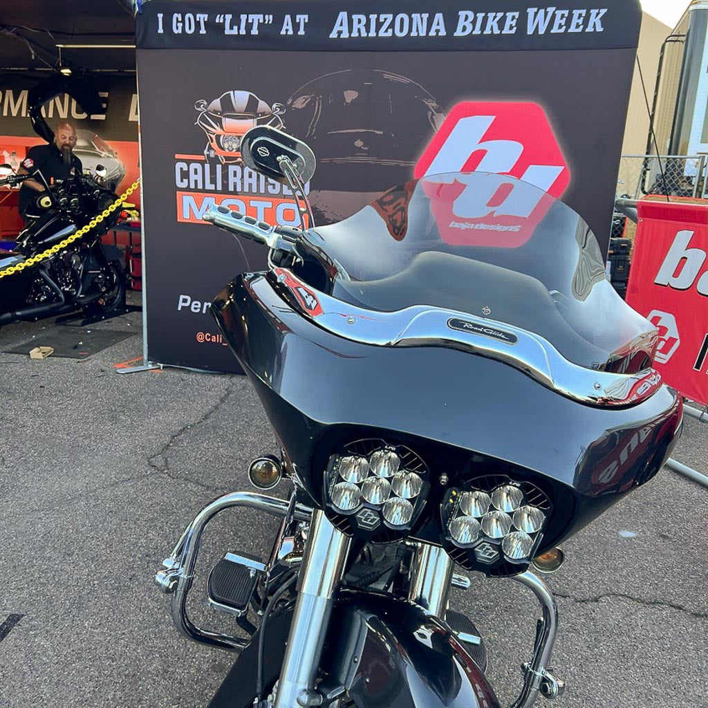 Cali Raised Moto 98-13 Road Glide Baja Designs LP6 Lighting Combo Kit