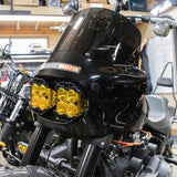 A10 MOTO18+ M8 Fat Bob Dual LP4 Lighting Bracket Combo Kit