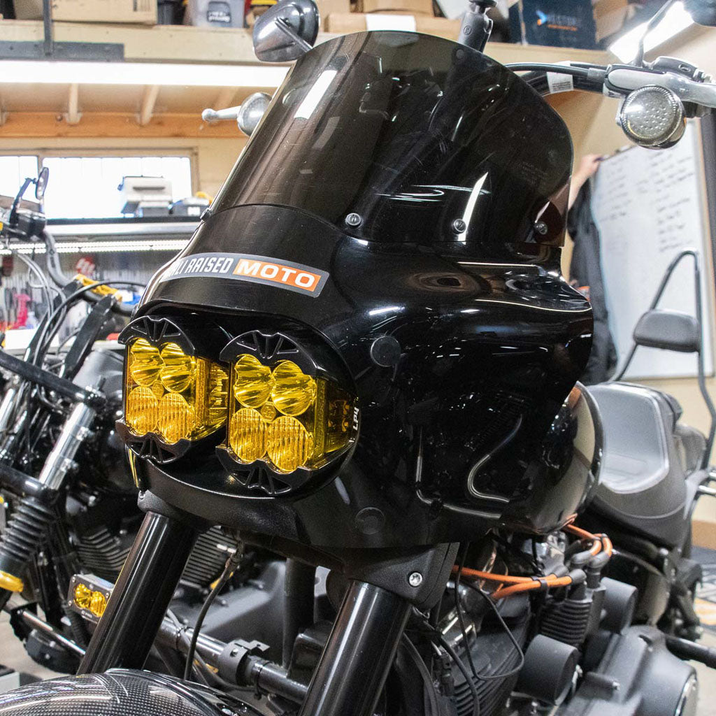 A10 MOTO 18+ M8 Fat Bob Dual LP4 Lighting Bracket Bracket