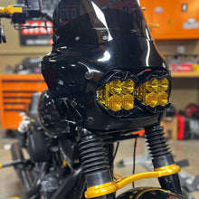 Load image into Gallery viewer, 18+ M8 Fat Bob Baja Designs Dual LP4 Lighting Bracket System