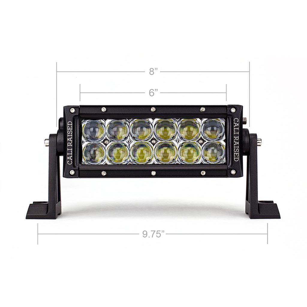 8" Dual Row 5D Optic OSRAM LED Bar - Cali Raised Offroad